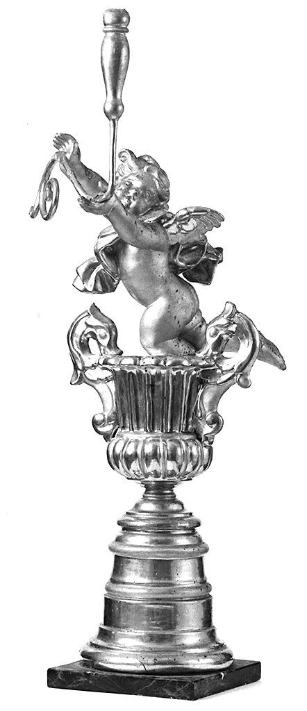 candelabro, serie - bottega senese (sec. XIX)