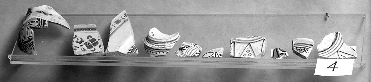 boccale, frammento - manifattura senese (seconda metà sec. XV)