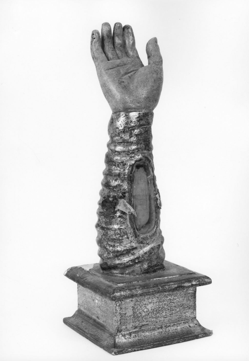 reliquiario antropomorfo - a braccio, serie - bottega toscana (sec. XVII)