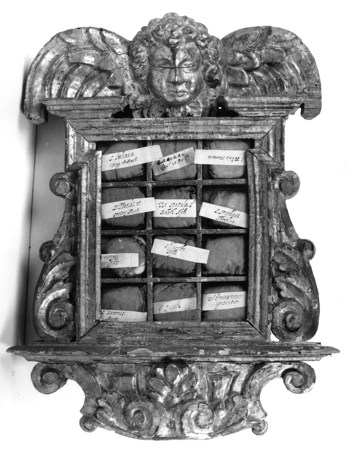 reliquiario a teca, serie - bottega toscana (prima metà sec. XVII)