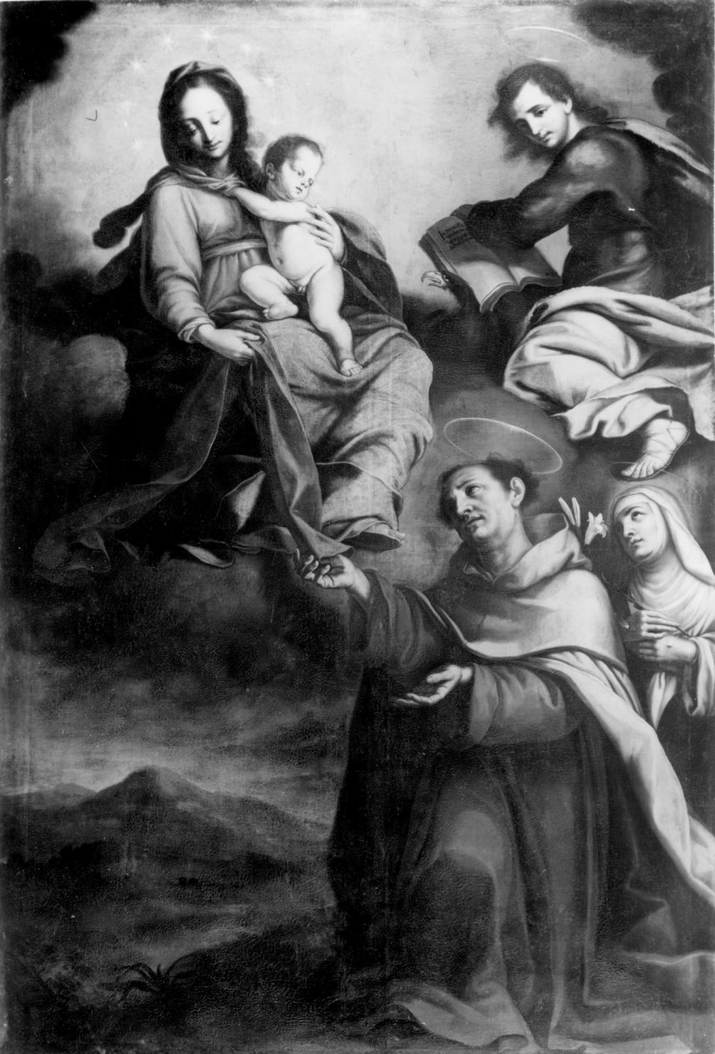 Madonna con Bambino e Santi (dipinto) - ambito senese (prima metà sec. XVII)