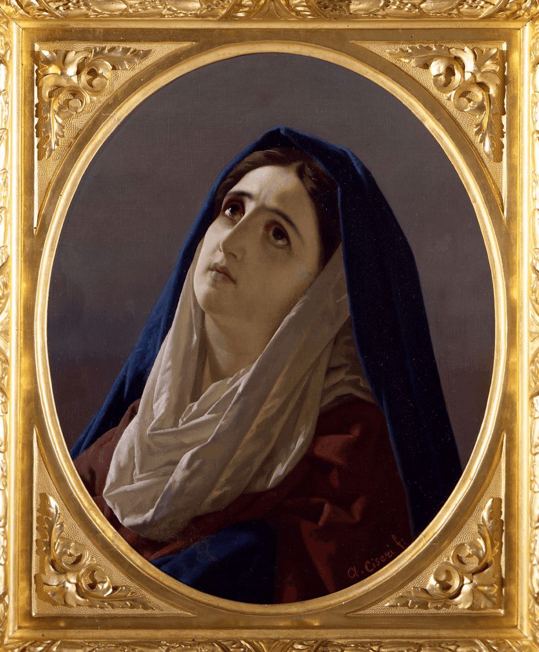 Madonna Addolorata (dipinto) di Ciseri Antonio (sec. XIX)
