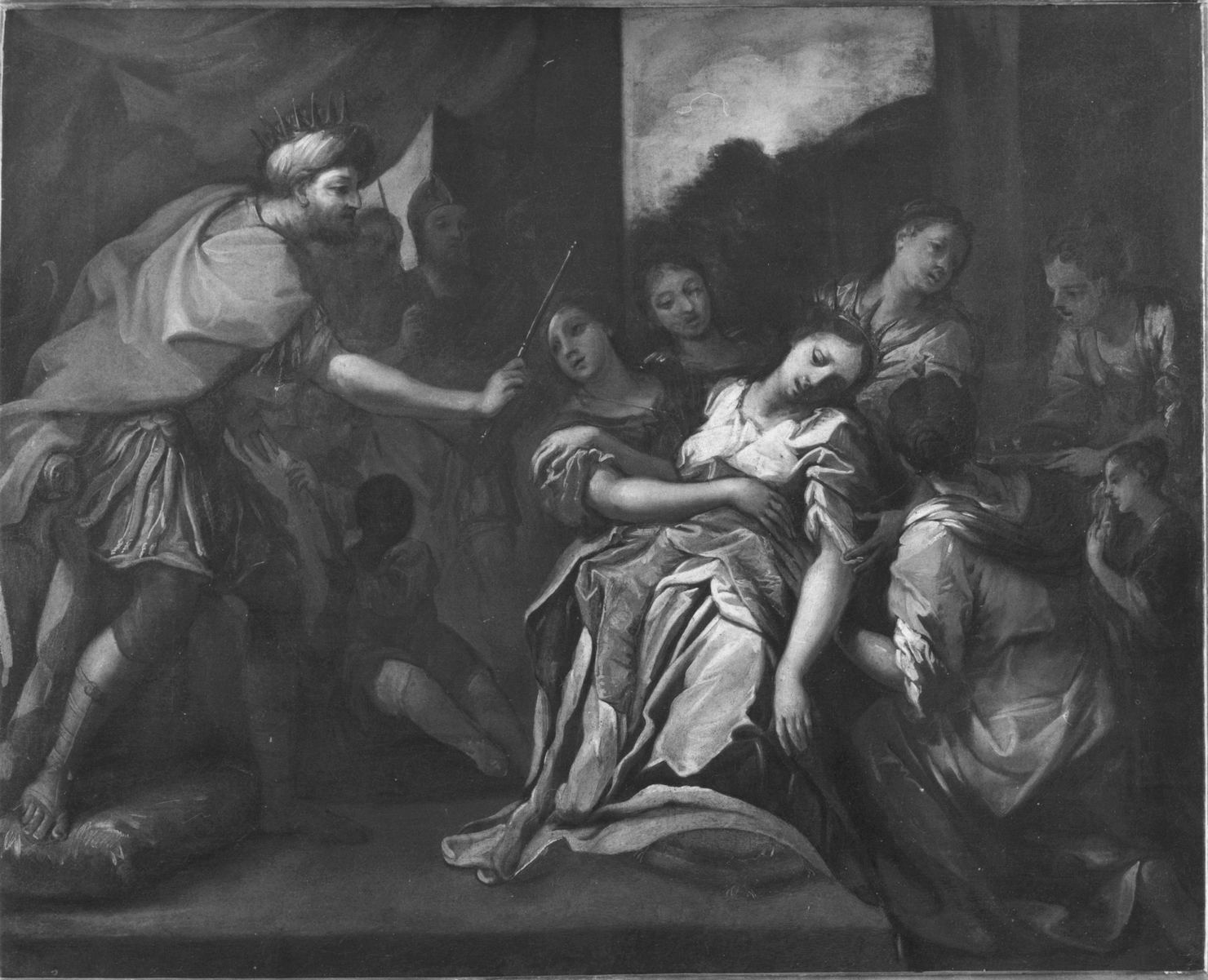 Ester sviene dinanzi ad Assuero (dipinto) di Dandini Pietro (fine sec. XVII)