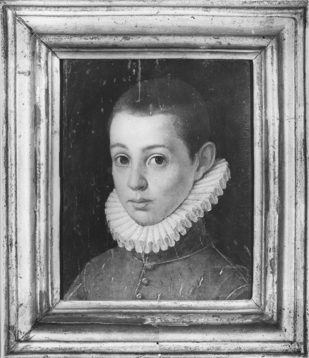 ritratto di bambino (dipinto) di Allori Alessandro (bottega) (sec. XVI)