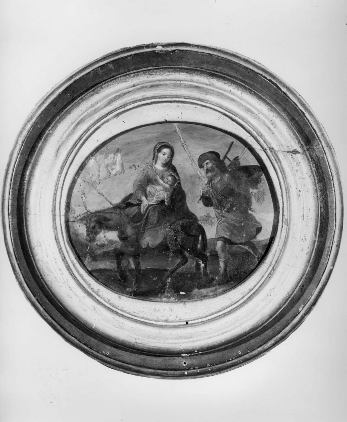 fuga in Egitto (dipinto) di Stefaneschi Giovan Battista, fra' (attribuito) (secondo quarto sec. XVII)
