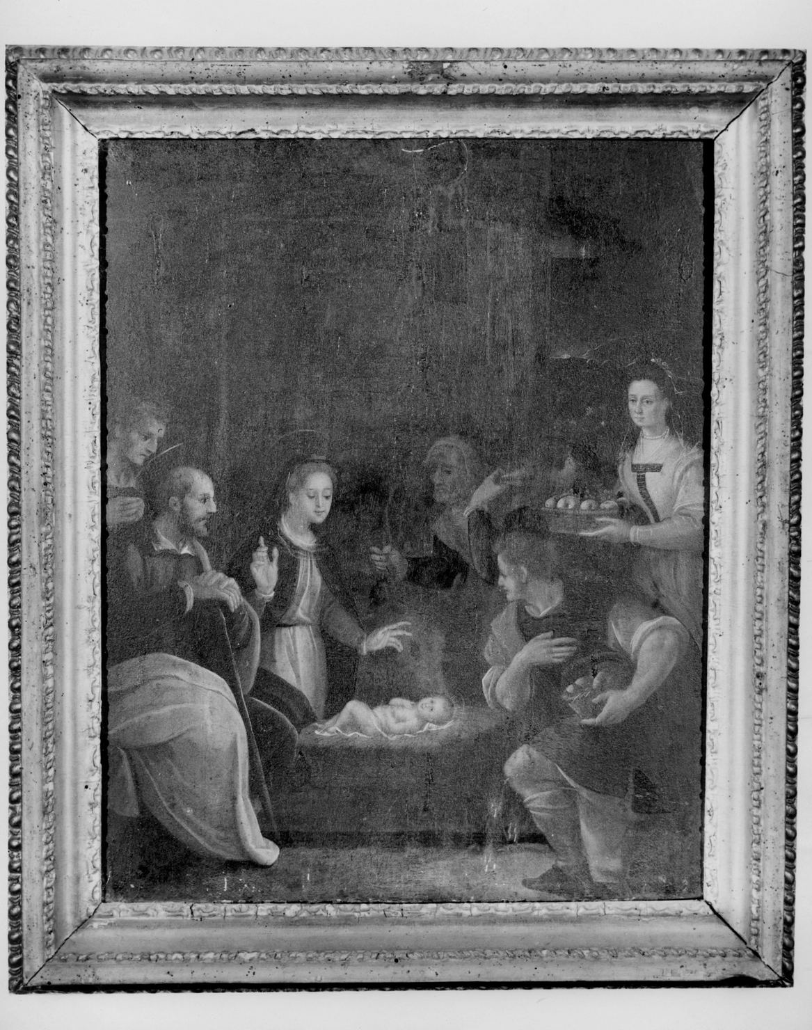 adorazione dei pastori (dipinto) - ambito toscano (fine sec. XVI)