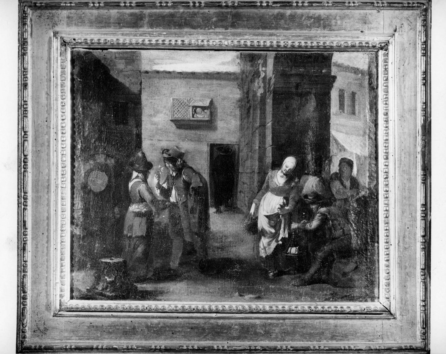 mercato (dipinto, elemento d'insieme) di Miel Jan (sec. XVII)