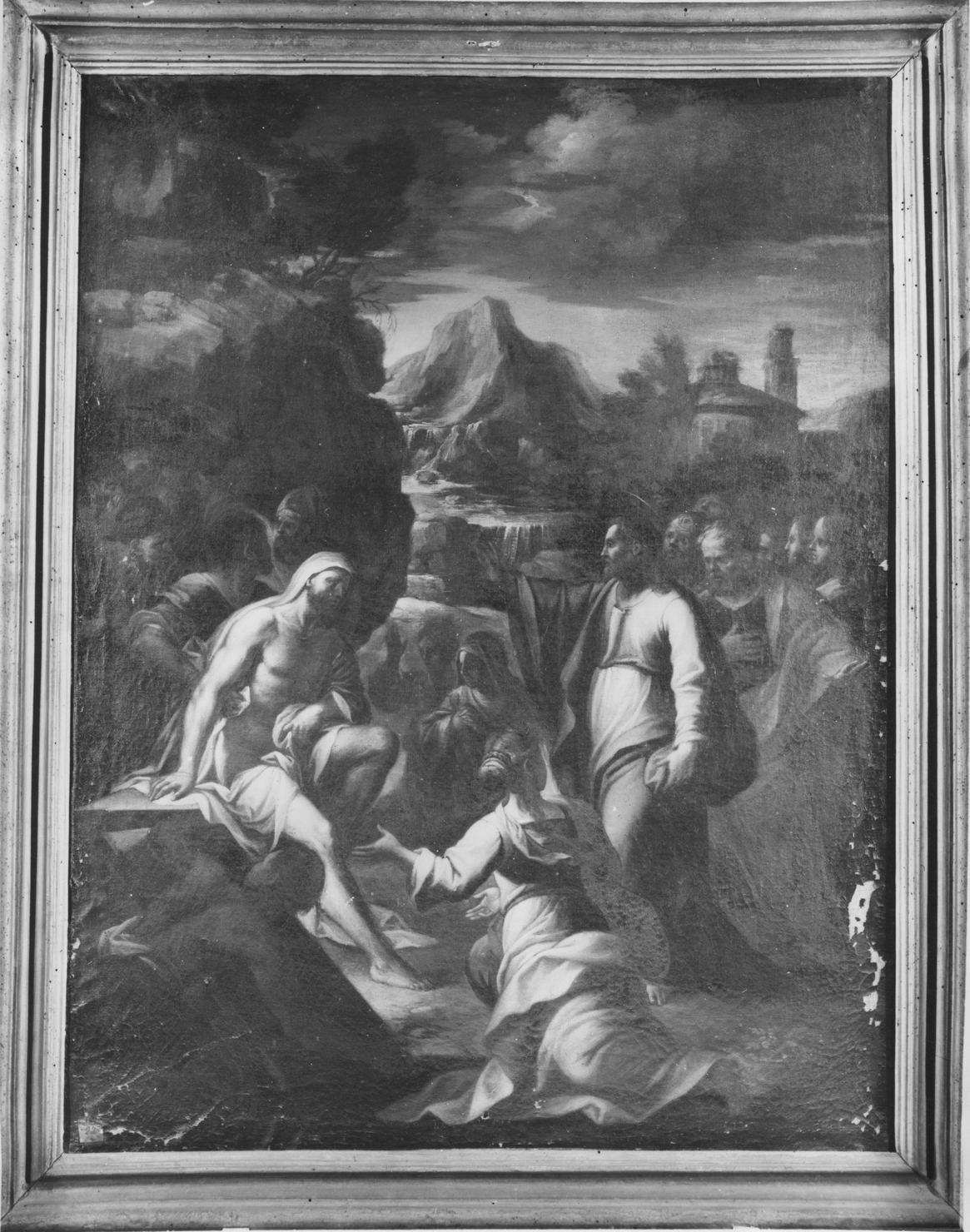 resurrezione di Lazzaro (dipinto) - ambito veneto (seconda metà sec. XVII)
