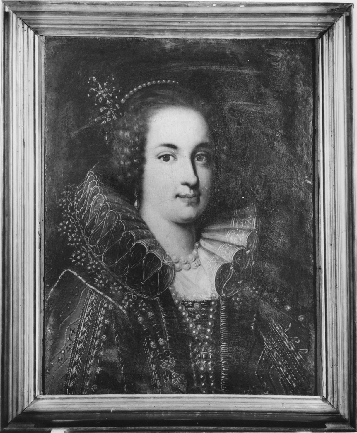 ritratto di donna (dipinto) - ambito fiorentino (prima metà sec. XVII)