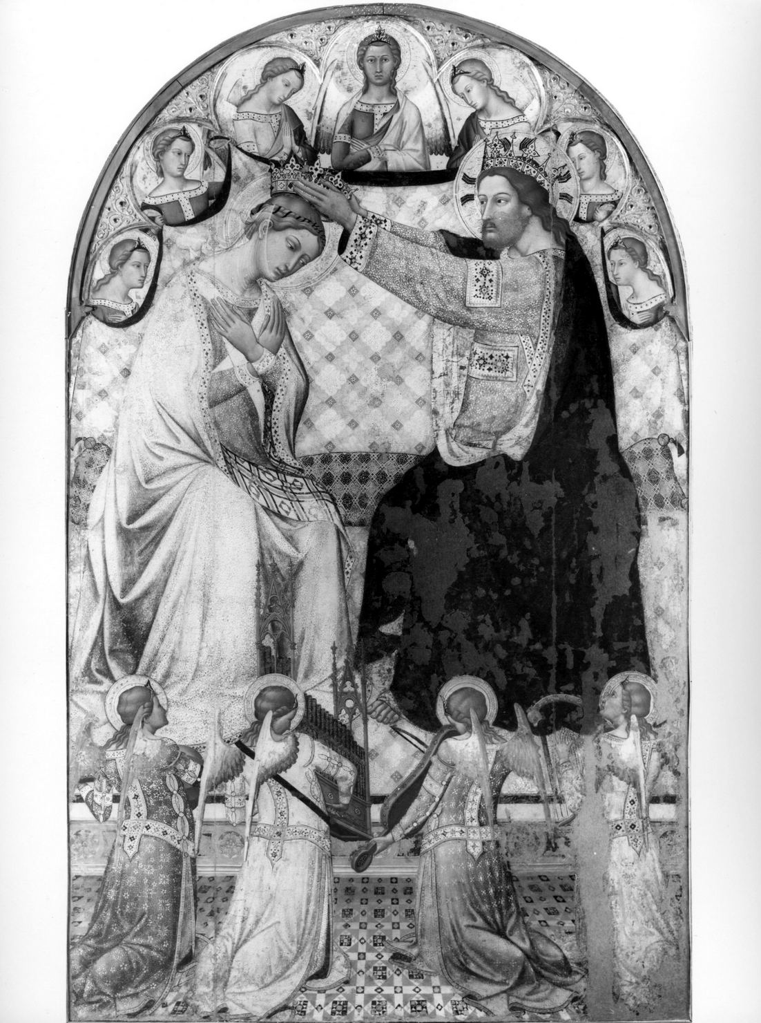 incoronazione di Maria Vergine (dipinto) di Jacopo di Minio del Pellicciaio (sec. XIV)