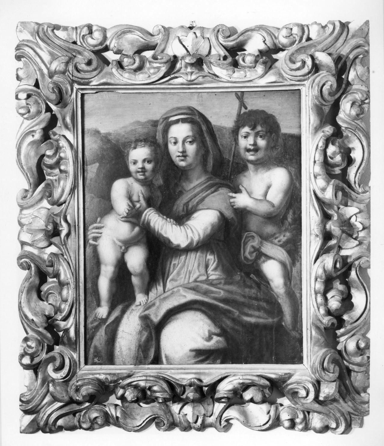 Madonna con Bambino e San Giovannino (dipinto) - ambito fiorentino (fine/inizio secc. XVI/ XVII)