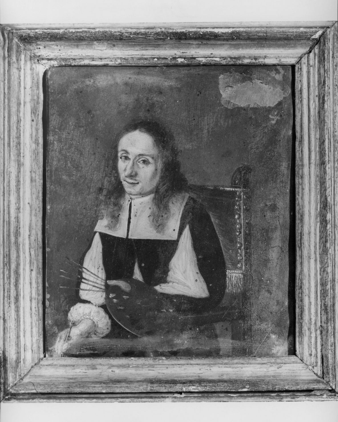 ritratto di pittore (dipinto) - ambito fiammingo (sec. XVII)