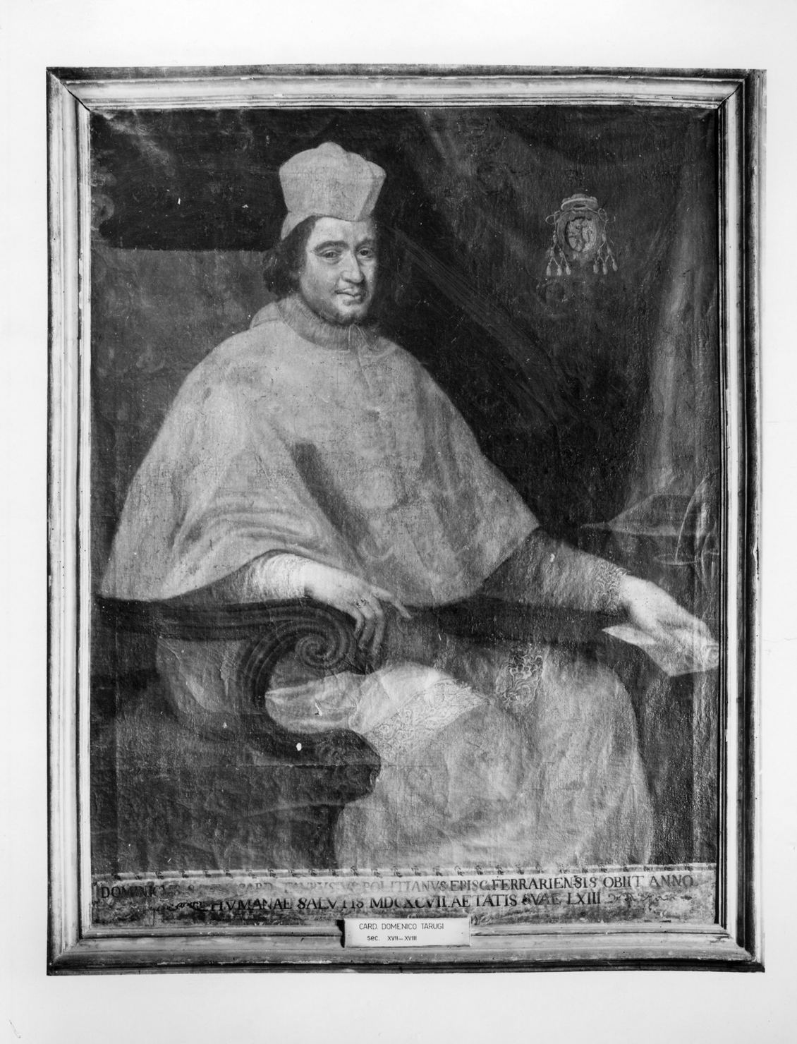 ritratto di cardinale (dipinto, elemento d'insieme) - ambito italiano (seconda metà sec. XVIII)