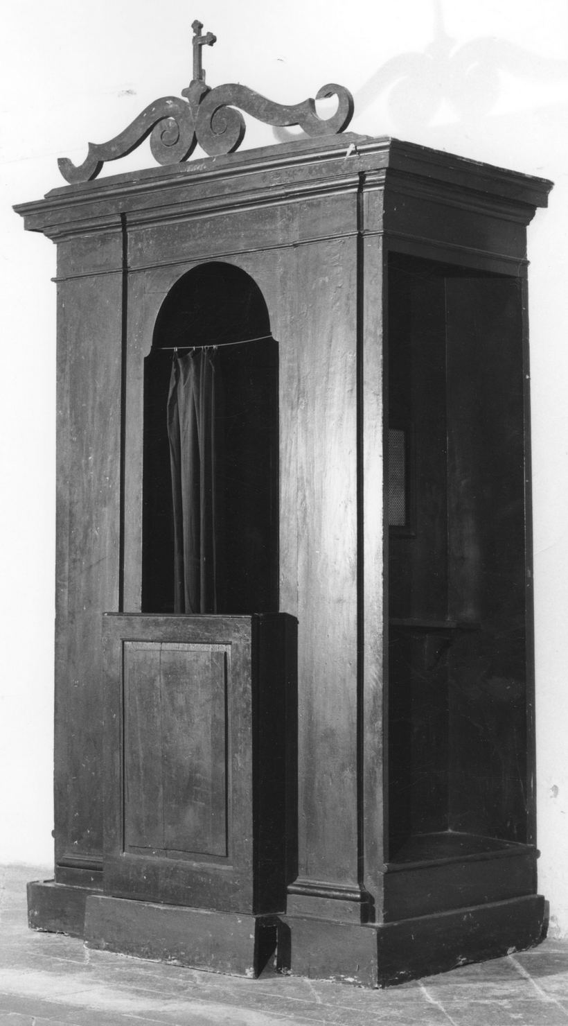 confessionale - bottega senese (seconda metà sec. XVIII)