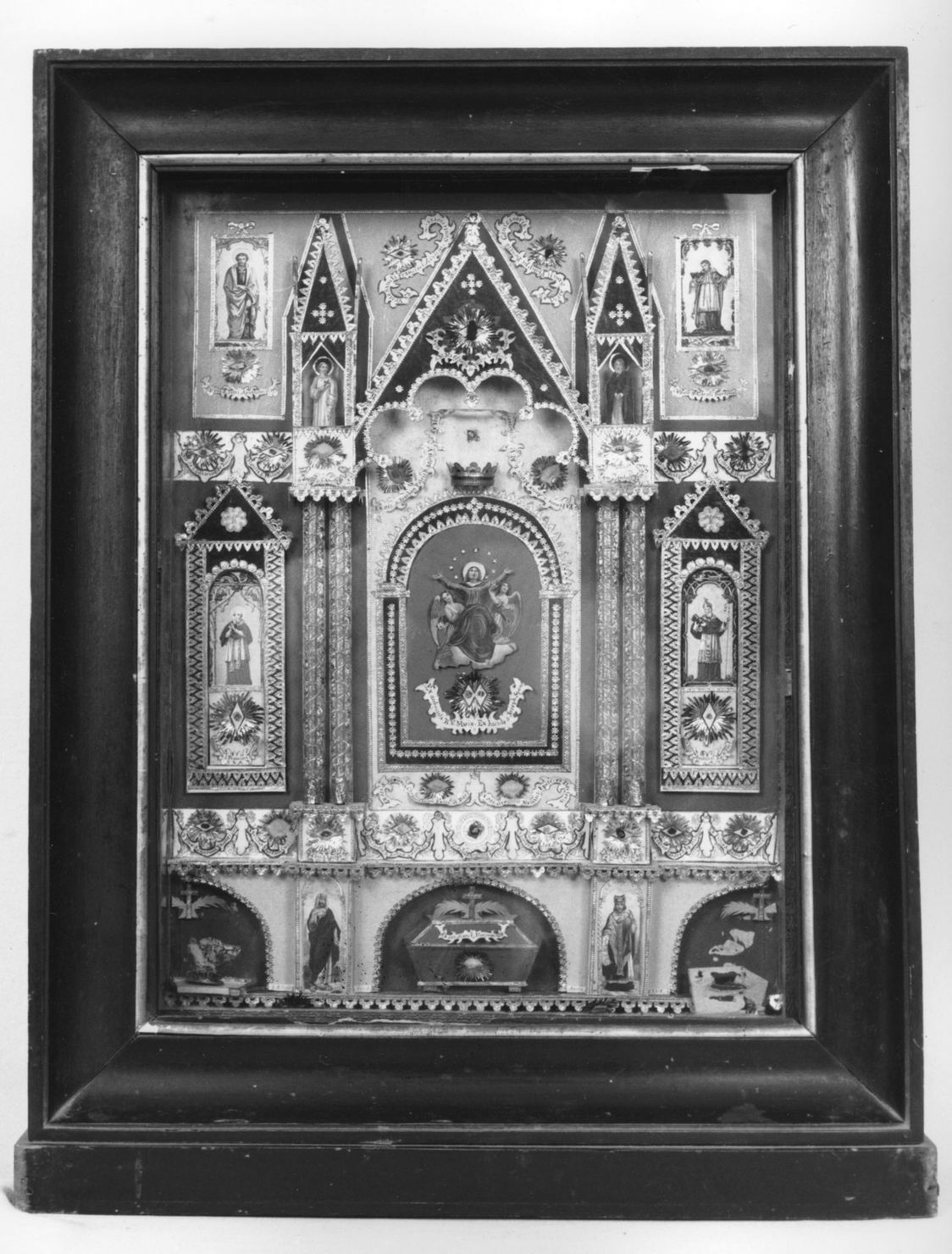 reliquiario - a tabella - bottega italiana (sec. XIX)