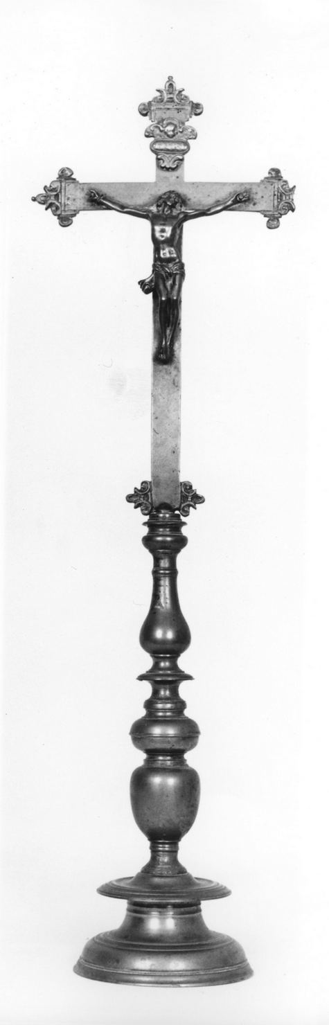Cristo crocifisso (croce d'altare) - bottega senese (prima metà sec. XVII)