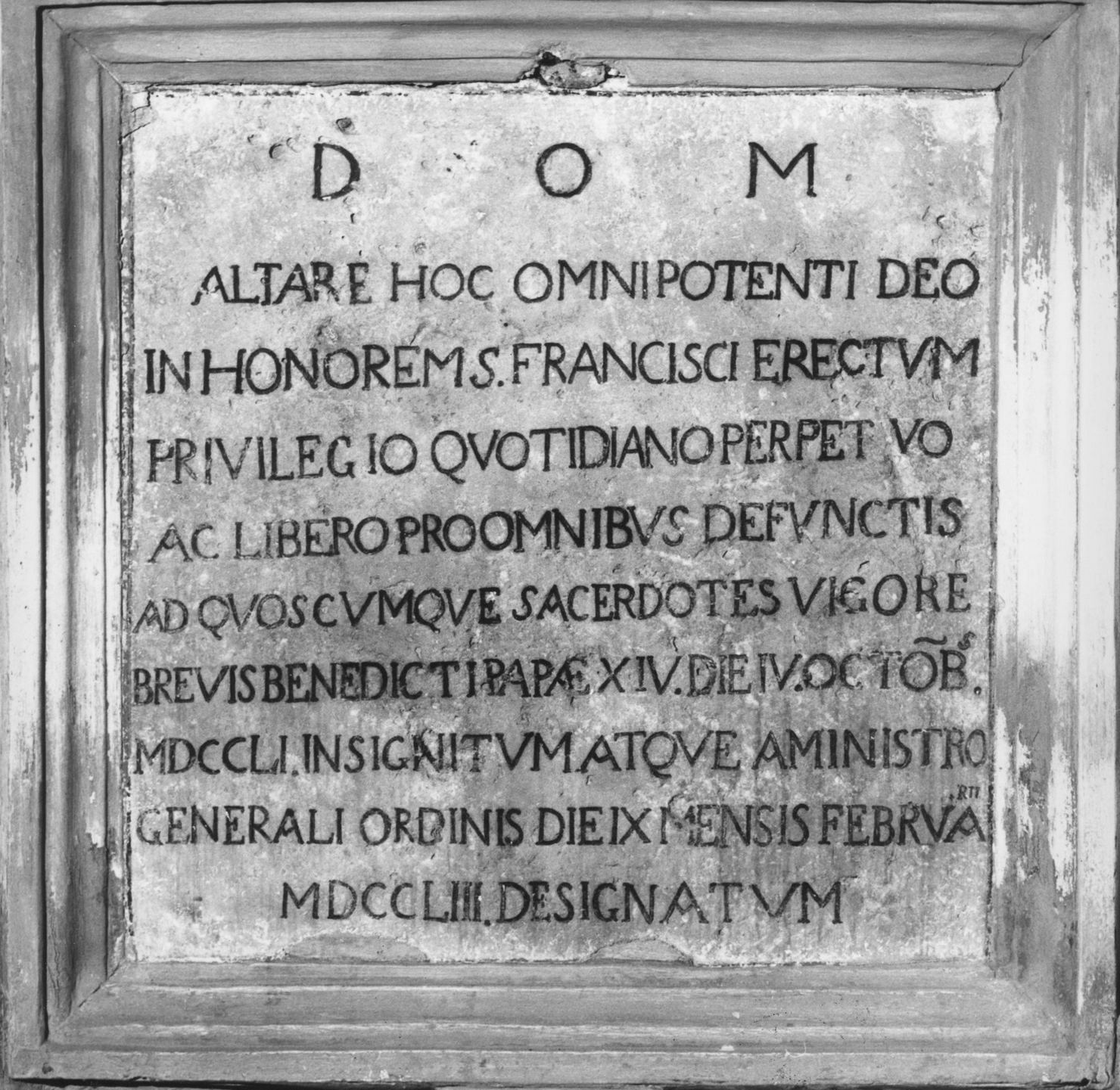 lapide documentaria - bottega senese (sec. XVIII)