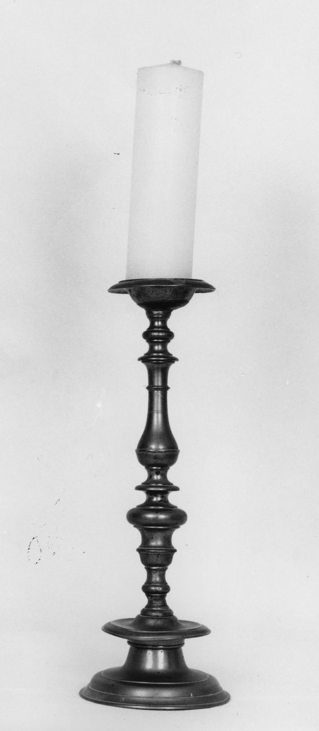 candeliere d'altare - bottega senese (prima metà sec. XVIII)