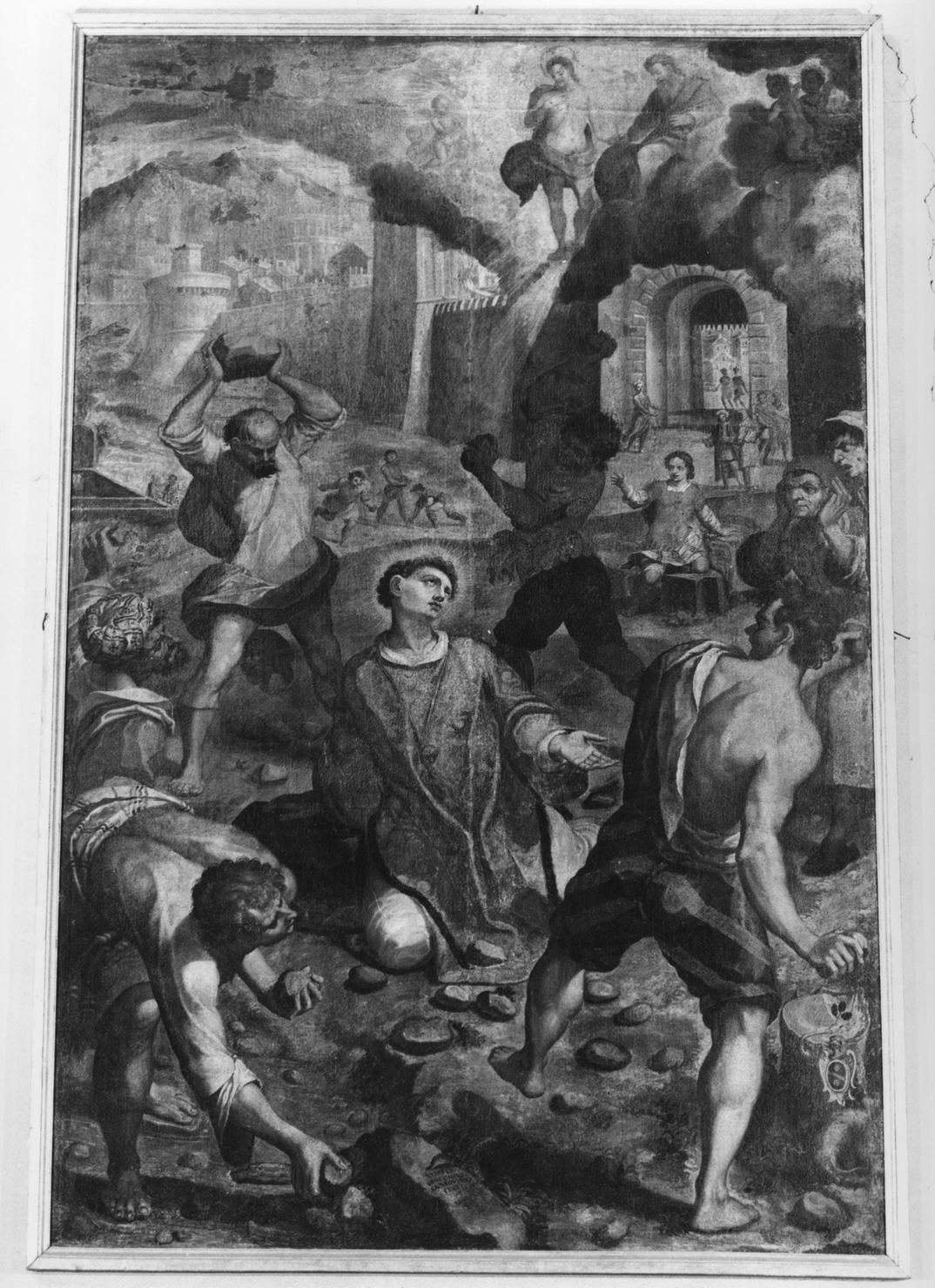 lapidazione di Santo Stefano (dipinto) di Ciocchi Ulisse (sec. XVII)