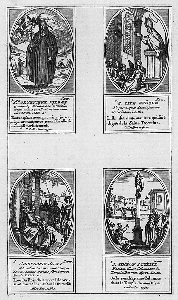 scene sacre (stampa, elemento d'insieme) di Callot Jacques (metà sec. XVII, sec. XVIII)
