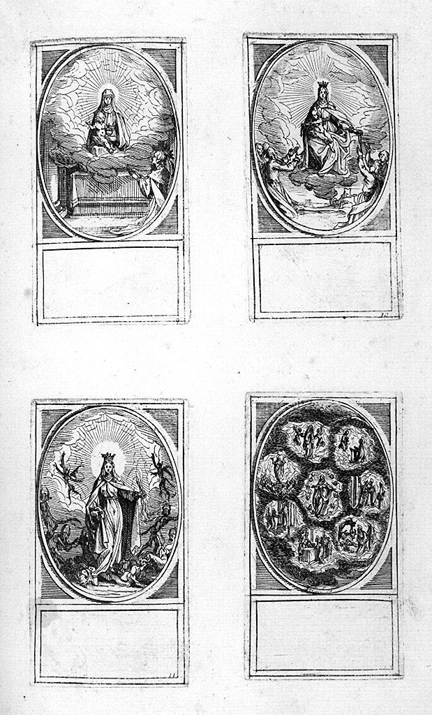 Madonna (stampa, stampa composita) di Callot Jacques (metà sec. XVII, sec. XVIII)