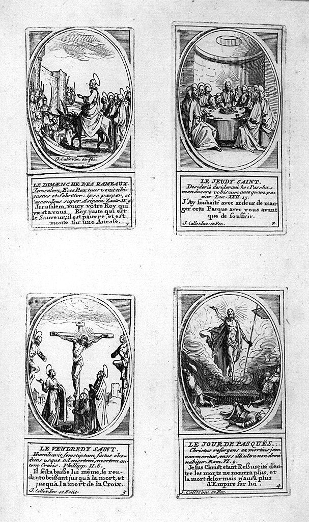 scene sacre (stampa, stampa composita) di Callot Jacques (metà sec. XVII, sec. XVIII)