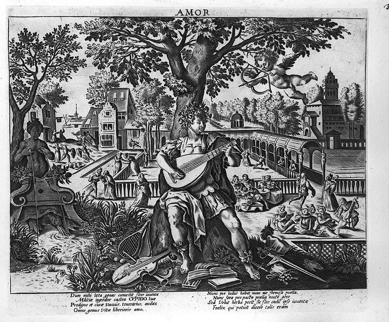 allegoria dell'amore (stampa, elemento d'insieme) di Vos Marten de, Sadeler Raphael il Vecchio (seconda metà sec. XVI, sec. XVII)