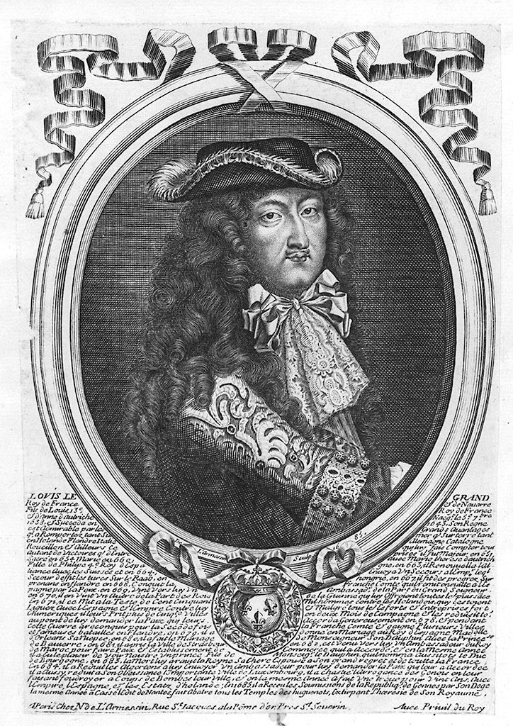 ritratto di Luigi il Grande re di Francia (stampa) di Larmessin Nicolas de (sec. XVII)
