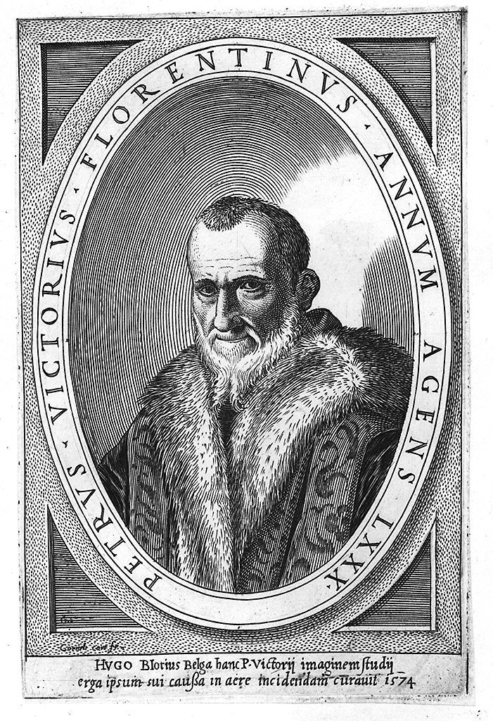 ritratto di Pietro Vittorio (stampa) di Cort Cornelis (sec. XVI)