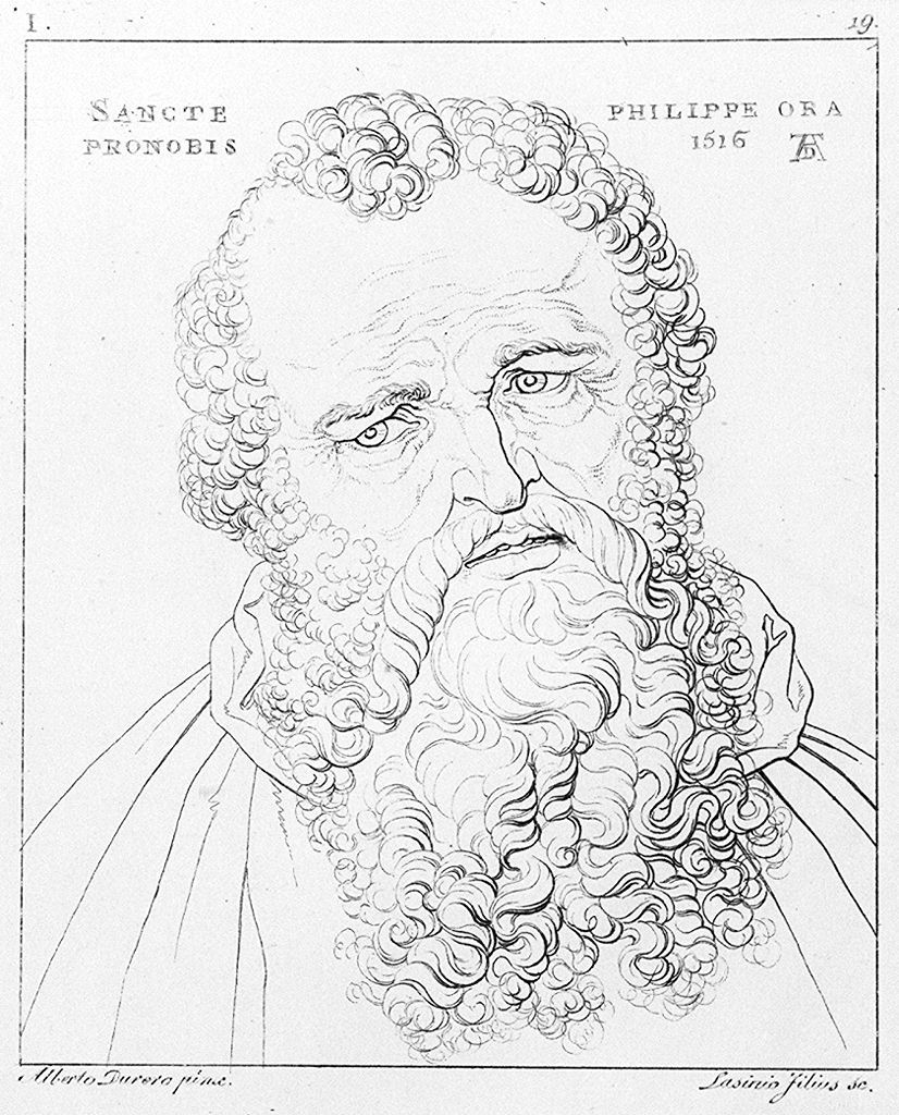 San Filippo apostolo (stampa, elemento d'insieme) di Lasinio Giovanni Paolo, Gozzini Vincenzo (sec. XIX)