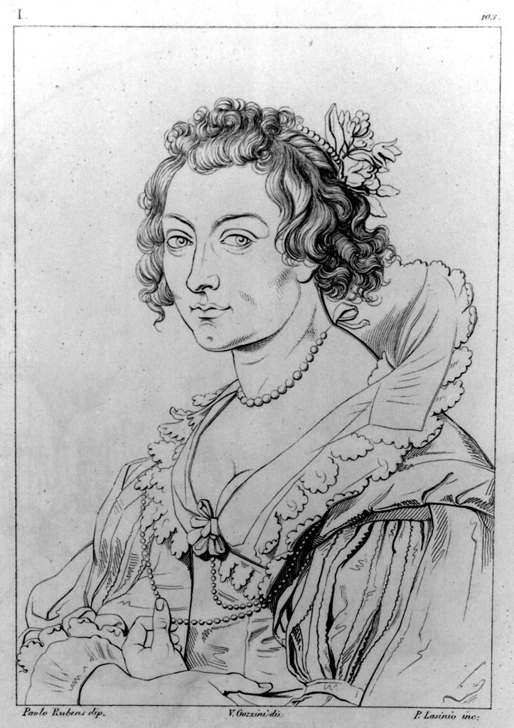 ritratto di Helene Fourment (stampa, elemento d'insieme) di Lasinio Giovanni Paolo, Gozzini Vincenzo, Rubens Pieter Paul (sec. XIX)