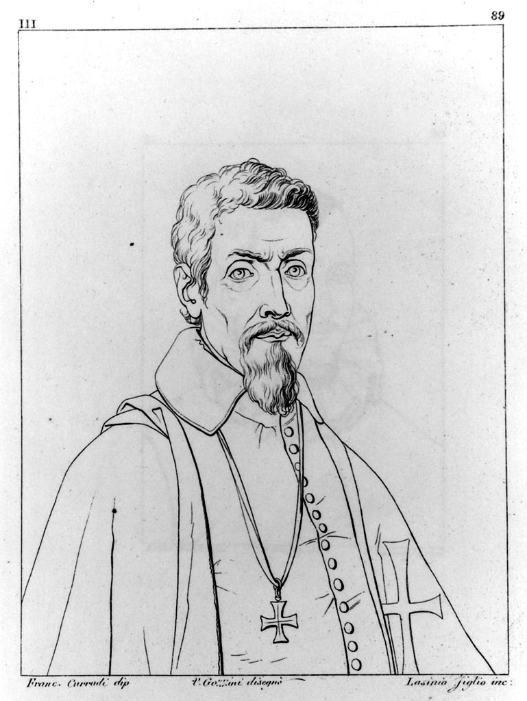 autoritratto di Francesco Curradi (stampa, elemento d'insieme) di Lasinio Giovanni Paolo, Gozzini Vincenzo, Curradi Francesco (sec. XIX)