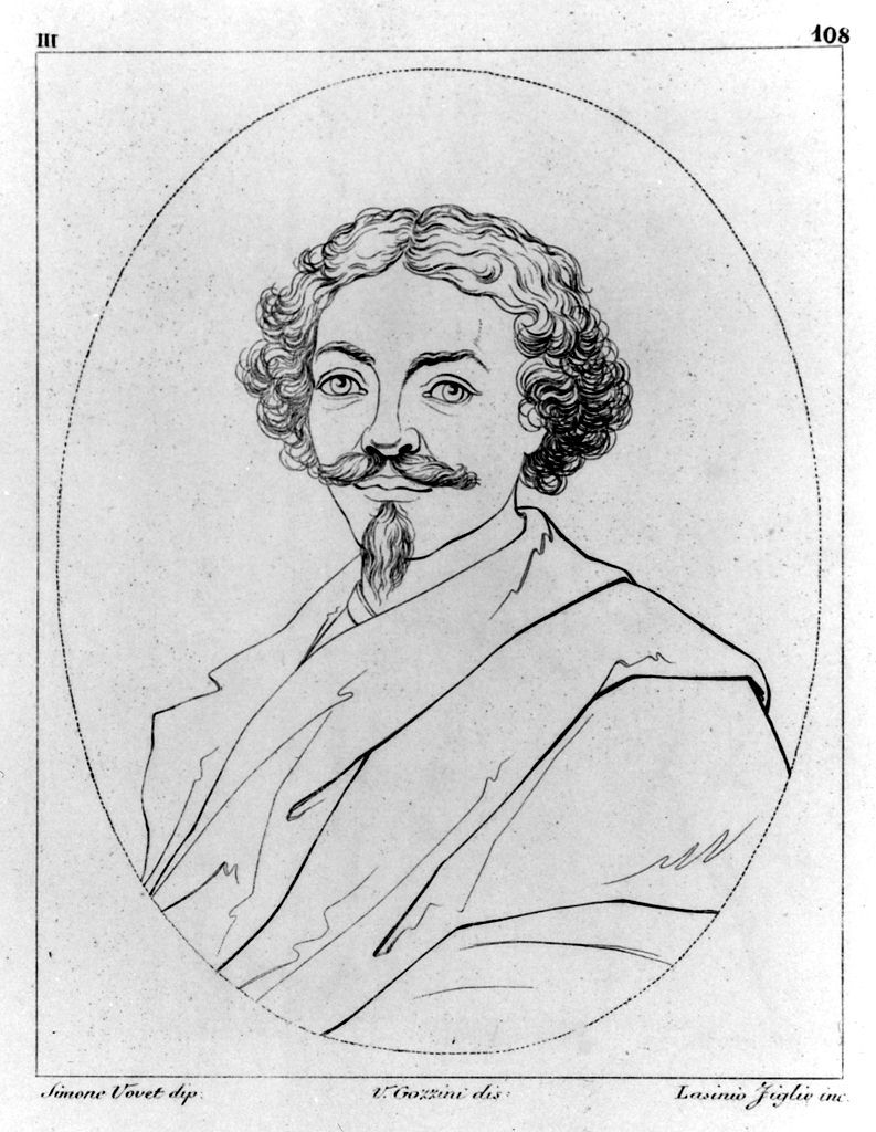 autoritratto di Simon Vouet (stampa, elemento d'insieme) di Lasinio Giovanni Paolo, Gozzini Vincenzo, Vouet Simon (sec. XIX)