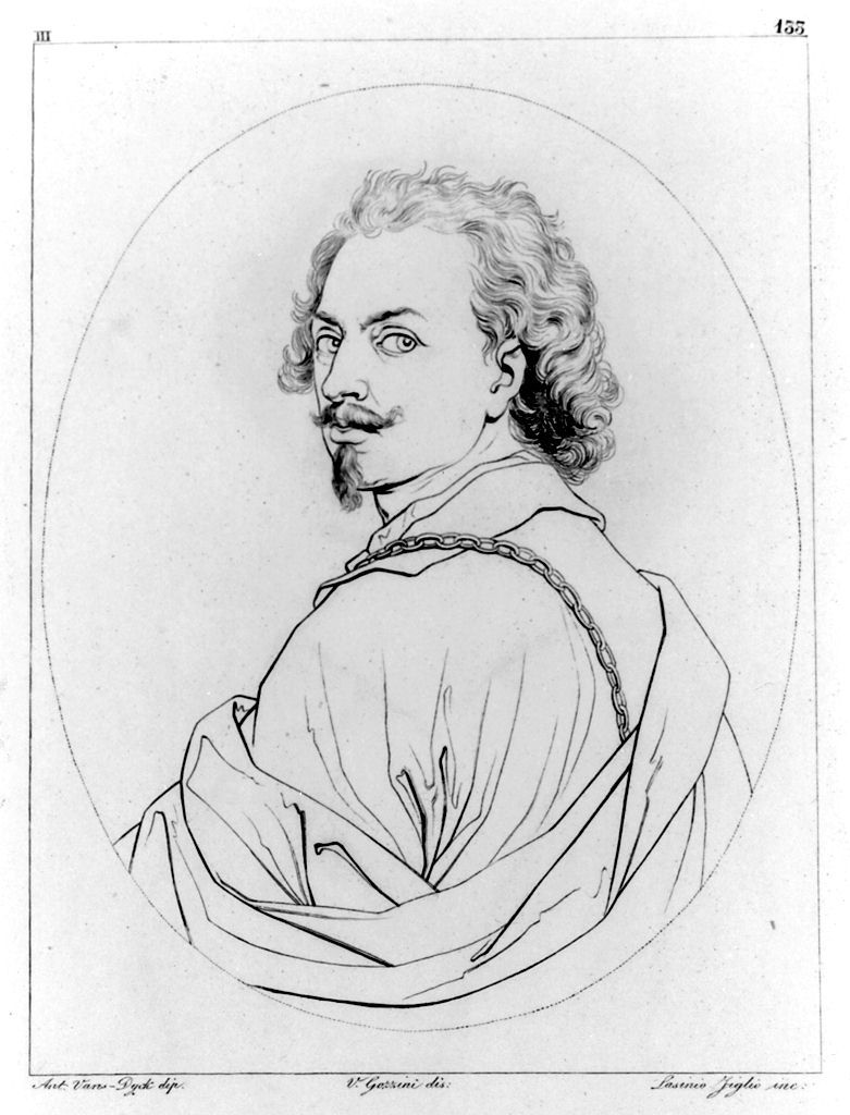 autoritratto di Antoine Van Dyck (stampa, elemento d'insieme) di Lasinio Giovanni Paolo, Gozzini Vincenzo, Dyck Antoon van (sec. XIX)