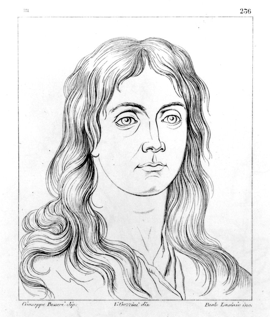 autoritratto di Giuseppe Passeri (stampa, elemento d'insieme) di Lasinio Giovanni Paolo, Gozzini Vincenzo, Passeri Giuseppe (sec. XIX)