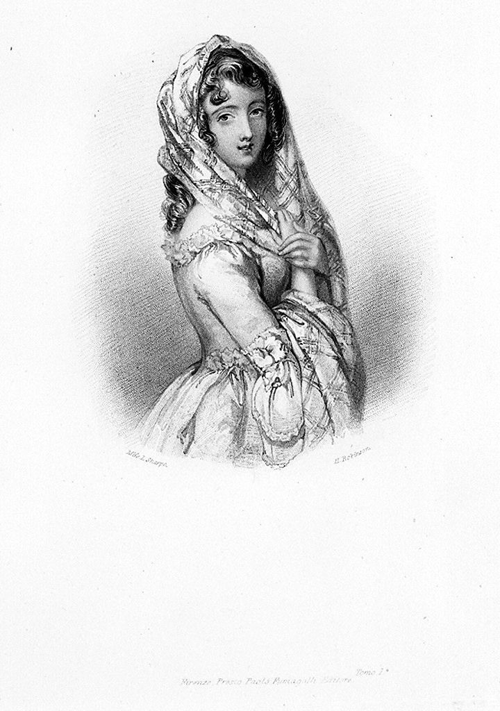 ritratto di Edith Bellenden (stampa, elemento d'insieme) di Robinson John Henry (sec. XIX)