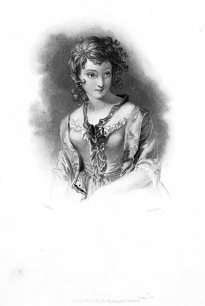 ritratto di donna (stampa, elemento d'insieme) di Robinson John Henry, Stone Frank (sec. XIX)