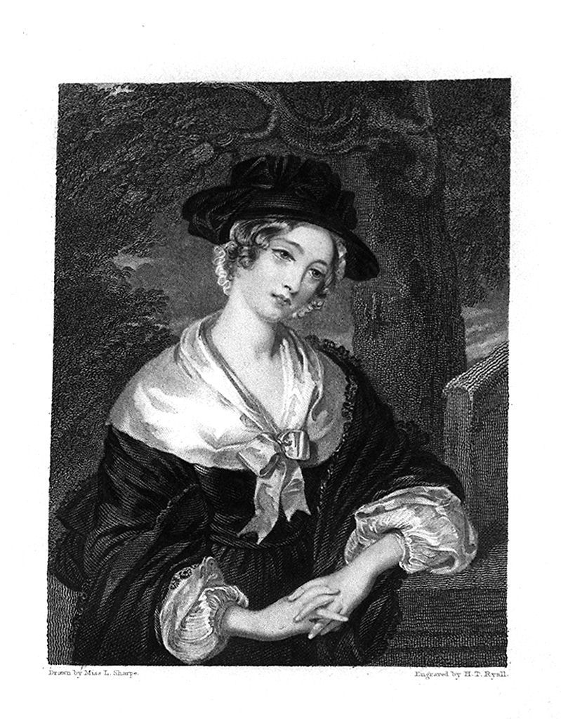 ritratto di donna (stampa, elemento d'insieme) di Ryall Henry Thomas (sec. XIX)