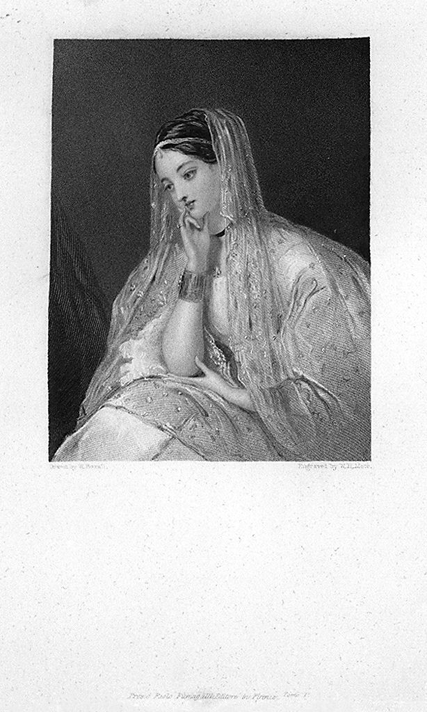 ritratto di donna (stampa, elemento d'insieme) di Mote William Henry (sec. XIX)