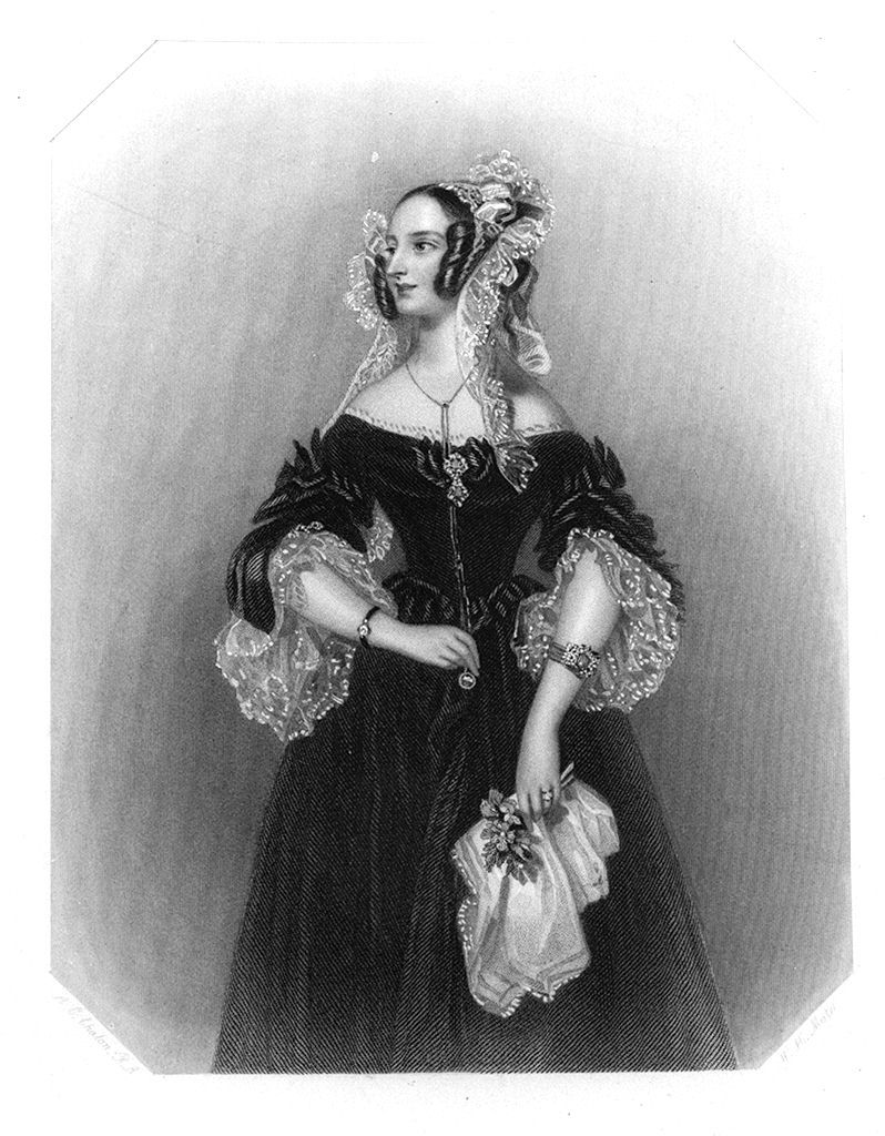 ritratto di Lady Denton (stampa, elemento d'insieme) di Mote William Henry (sec. XIX)
