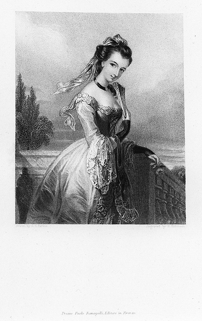 ritratto di Lady Onoria Vincent (stampa, elemento d'insieme) di Robinson John Henry (sec. XIX)