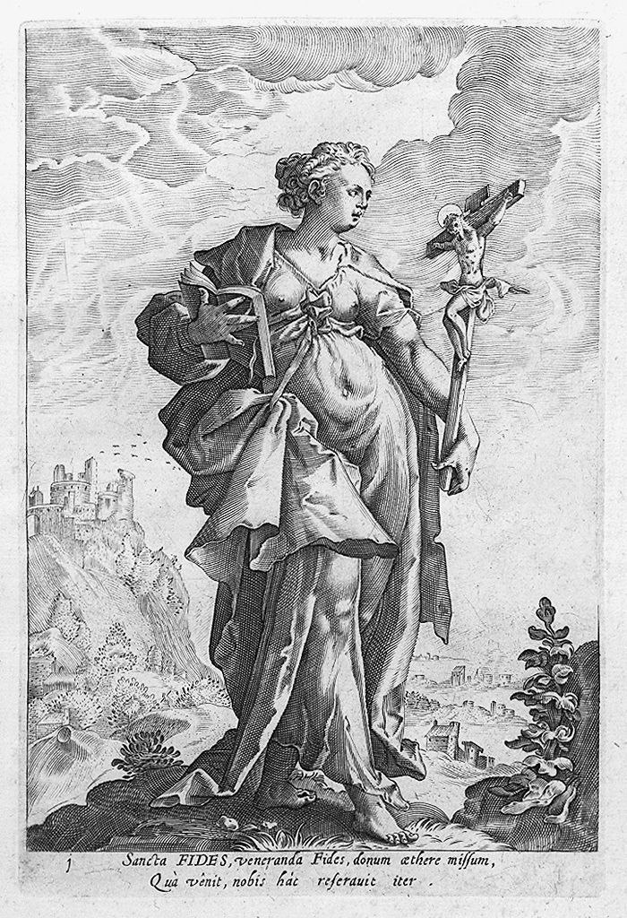 Fede (stampa, elemento d'insieme) di Thomassin Philippe, Goltzius Hendrick (secc. XVI/ XVII)