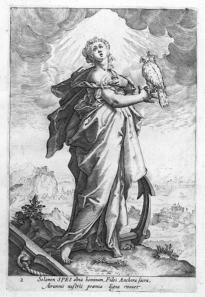 Speranza (stampa, elemento d'insieme) di Thomassin Philippe, Goltzius Hendrick (secc. XVI/ XVII)