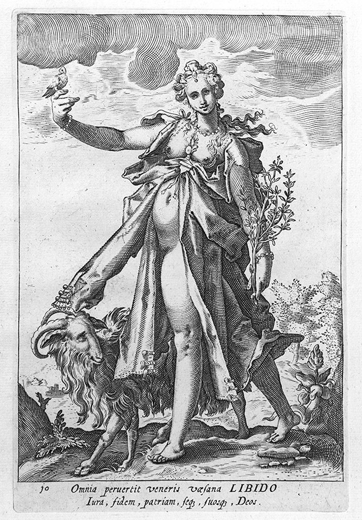 Libidine (stampa, elemento d'insieme) di Thomassin Philippe, Goltzius Hendrick (secc. XVI/ XVII)