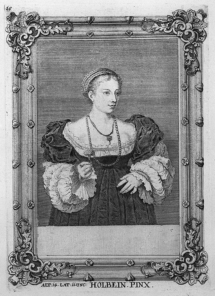 ritratto di donna (stampa, elemento d'insieme) di Prenner Anton Joseph von, Bonvicino Alessandro detto Moretto (sec. XVIII)