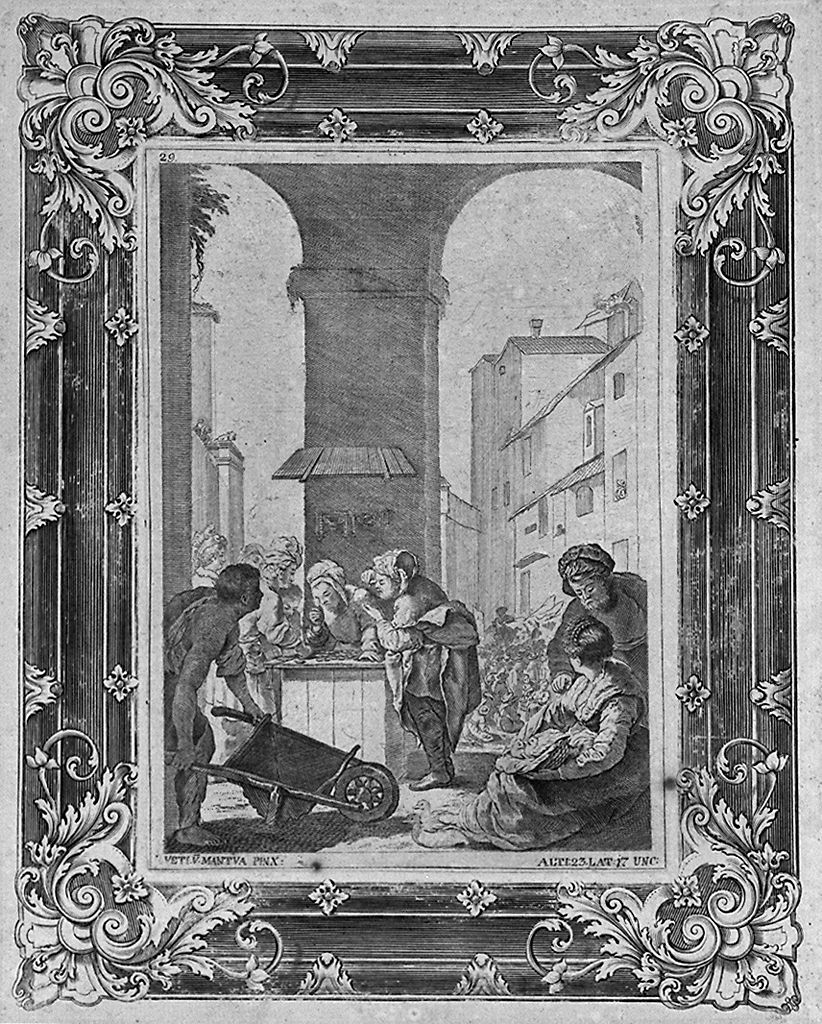 parabola della perla meravigliosa (stampa, stampa composita) di Prenner Anton Joseph von, Fetti Domenico (sec. XVIII)