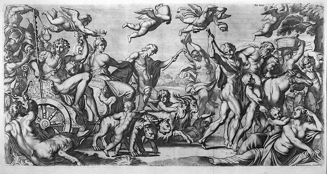 trionfo di Bacco e Arianna (stampa, elemento d'insieme) di Cesi Carlo, Carracci Annibale (sec. XVII, sec. XVII, sec. XVIII)