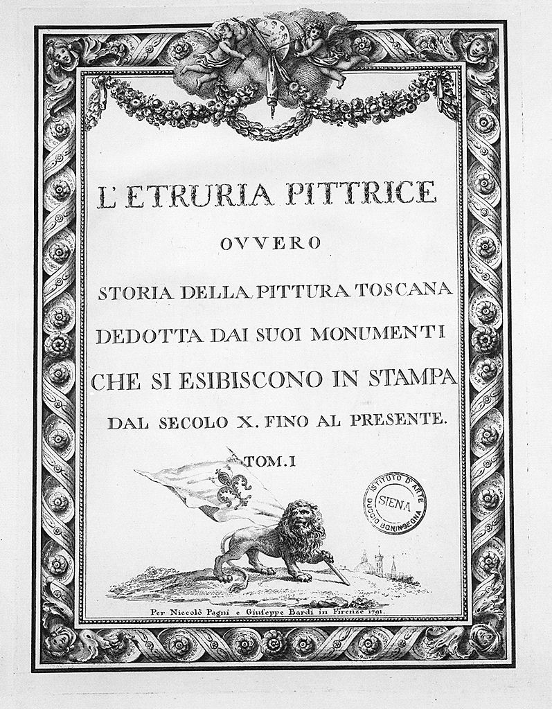 allegoria della pittura (stampa, elemento d'insieme) di Lasinio Carlo (sec. XVIII)