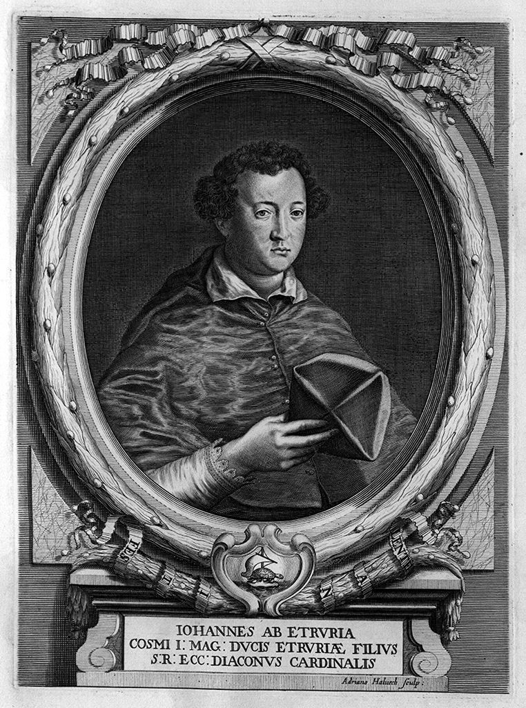 ritratto di Giovanni di Cosimo I de' Medici (stampa, elemento d'insieme) di Haelwegh Adriaen (sec. XVII)