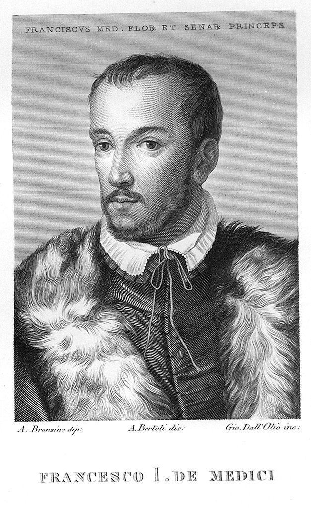 ritratto di Francesco I de' Medici granduca di Toscana (stampa, elemento d'insieme) di Bertoli Antonio (sec. XIX)